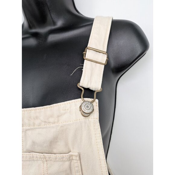 Old Navy Maternity Side Panel Overalls Women Size 14 Straight Leg Utility Casual - Picture 11 of 13